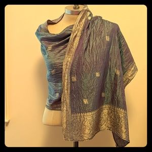 Silk saree scarf wrap